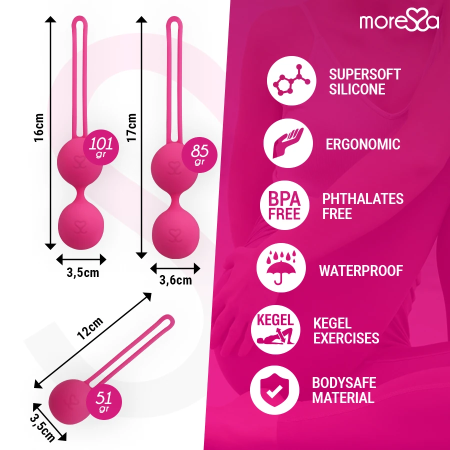 MORESSA - SET OSIAN PREMIUM SILICONE ROSA